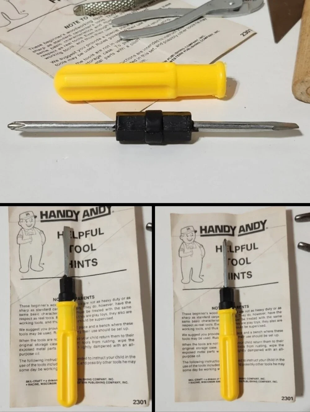 1977 Handy Andy Tool Set with Steel Tool Box Skil-Craft